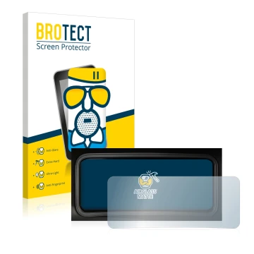 Parte frontale di una confezione del prodotto con il logo del marchio BROTECT. Accanto è raffigurato il dispositivo Hyundai Ko