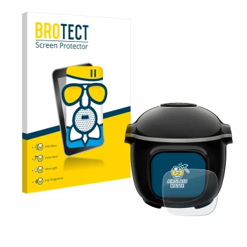 Parte frontale di una confezione del prodotto con il logo del marchio BROTECT. Accanto è raffigurato il dispositivo Krups Cook