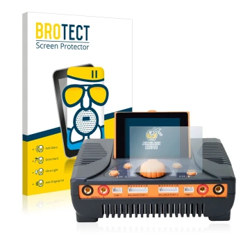 Parte frontale di una confezione del prodotto con il logo del marchio BROTECT. Accanto è raffigurato il dispositivo Junsi iCha