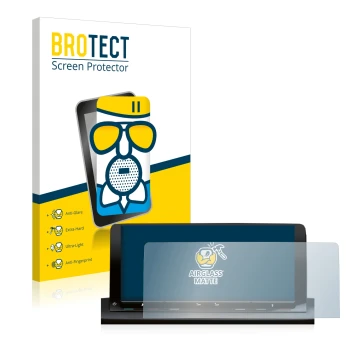 Parte frontale di una confezione del prodotto con il logo del marchio BROTECT. Accanto è raffigurato il dispositivo Volkswagen