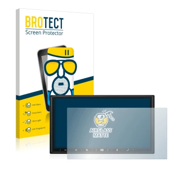 Parte frontale di una confezione del prodotto con il logo del marchio BROTECT. Accanto è raffigurato il dispositivo Alpine iLX