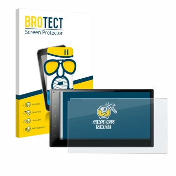 Parte frontale di una confezione del prodotto con il logo del marchio BROTECT. Accanto è raffigurato il dispositivo Pioneer SP