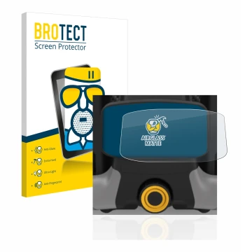 Parte frontale di una confezione del prodotto con il logo del marchio BROTECT. Accanto è raffigurato il dispositivo PowaKaddy 
