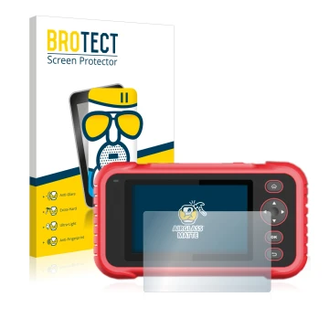 Parte frontale di una confezione del prodotto con il logo del marchio BROTECT. Accanto è raffigurato il dispositivo Launch CRP