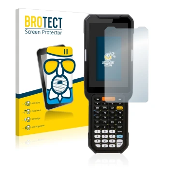 Parte frontale di una confezione del prodotto con il logo del marchio BROTECT. Accanto è raffigurato il dispositivo Point Mobi