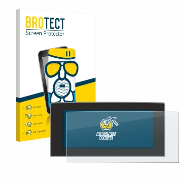 Parte frontale di una confezione del prodotto con il logo del marchio BROTECT. Accanto è raffigurato il dispositivo Ford Focus