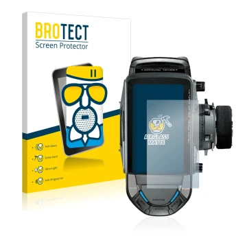 Parte frontale di una confezione del prodotto con il logo del marchio BROTECT. Accanto è raffigurato il dispositivo Futaba 10P