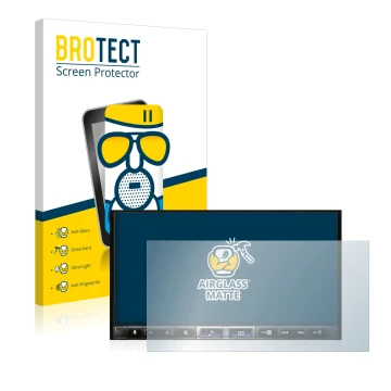 Parte frontale di una confezione del prodotto con il logo del marchio BROTECT. Accanto è raffigurato il dispositivo Alpine iLX