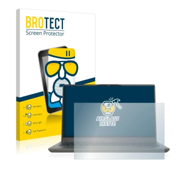 Parte frontale di una confezione del prodotto con il logo del marchio BROTECT. Accanto è raffigurato il dispositivo Fujitsu Li