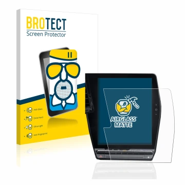 Parte frontale di una confezione del prodotto con il logo del marchio BROTECT. Accanto è raffigurato il dispositivo Renault Me