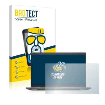 Parte frontale di una confezione del prodotto con il logo del marchio BROTECT. Accanto è raffigurato il dispositivo Dell Preci