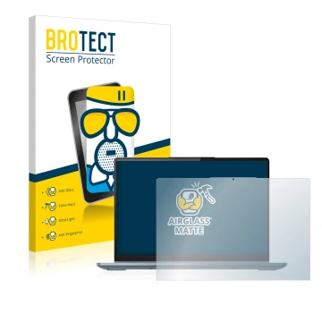 Parte frontale di una confezione del prodotto con il logo del marchio BROTECT. Accanto è raffigurato il dispositivo Lenovo Ide