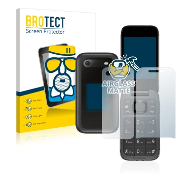 Parte frontale di una confezione del prodotto con il logo del marchio BROTECT. Accanto è raffigurato il dispositivo Nokia 2660