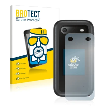 Parte frontale di una confezione del prodotto con il logo del marchio BROTECT. Accanto è raffigurato il dispositivo Nokia 2660