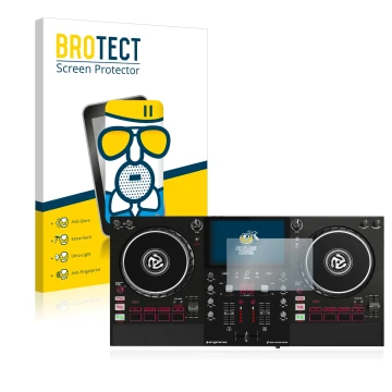 Parte frontale di una confezione del prodotto con il logo del marchio BROTECT. Accanto è raffigurato il dispositivo Numark Mix