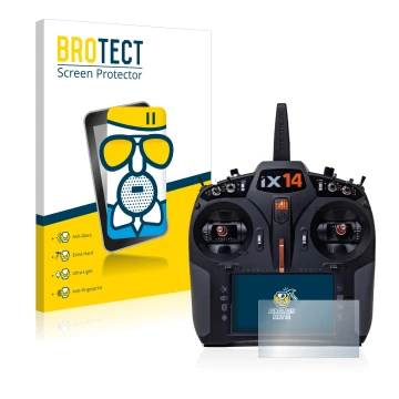 Parte frontale di una confezione del prodotto con il logo del marchio BROTECT. Accanto è raffigurato il dispositivo Spektrum i