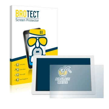 Parte frontale di una confezione del prodotto con il logo del marchio BROTECT. Accanto è raffigurato il dispositivo WetterOnli