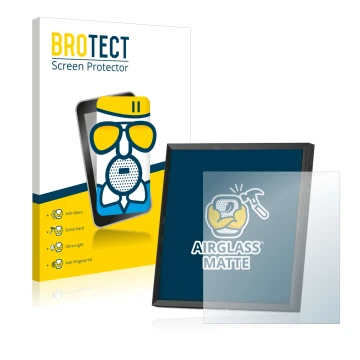 Parte frontale di una confezione del prodotto con il logo del marchio BROTECT. Accanto è raffigurato il dispositivo Divoom Pix