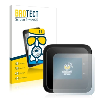 Parte frontale di una confezione del prodotto con il logo del marchio BROTECT. Accanto è raffigurato il dispositivo Netgear Ni