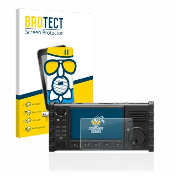 Parte frontale di una confezione del prodotto con il logo del marchio BROTECT. Accanto è raffigurato il dispositivo Xiegu X610