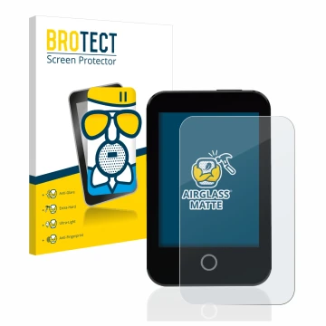 Parte frontale di una confezione del prodotto con il logo del marchio BROTECT. Accanto è raffigurato il dispositivo Medtrum To