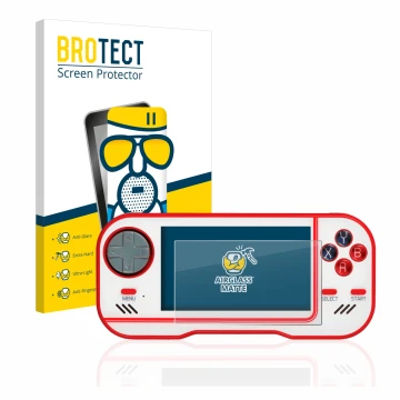Parte frontale di una confezione del prodotto con il logo del marchio BROTECT. Accanto è raffigurato il dispositivo Blaze Ever