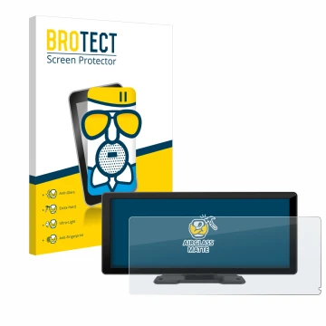 Parte frontale di una confezione del prodotto con il logo del marchio BROTECT. Accanto è raffigurato il dispositivo Carpuride 