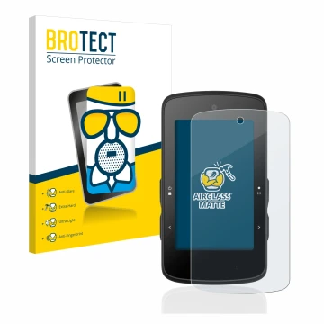 Parte frontale di una confezione del prodotto con il logo del marchio BROTECT. Accanto è raffigurato il dispositivo Bryton Rid