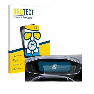 Parte frontale di una confezione del prodotto con il logo del marchio BROTECT. Accanto è raffigurato il dispositivo Peugeot 20