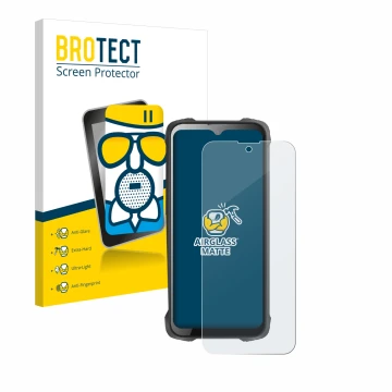 Parte frontale di una confezione del prodotto con il logo del marchio BROTECT. Accanto è raffigurato il dispositivo Cubot King