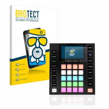 Parte frontale di una confezione del prodotto con il logo del marchio BROTECT. Accanto è raffigurato il dispositivo Wolfmix W1