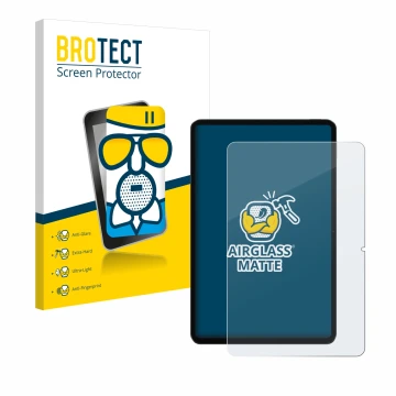 Parte frontale di una confezione del prodotto con il logo del marchio BROTECT. Accanto è raffigurato il dispositivo Xiaomi Pad