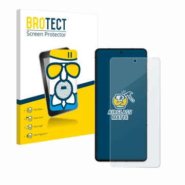 Parte frontale di una confezione del prodotto con il logo del marchio BROTECT. Accanto è raffigurato il dispositivo ZTE Nubia 