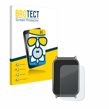 Parte frontale di una confezione del prodotto con il logo del marchio BROTECT. Accanto è raffigurato il dispositivo Xiaomi Mi 