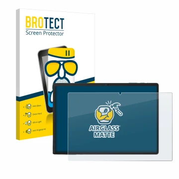 Parte frontale di una confezione del prodotto con il logo del marchio BROTECT. Accanto è raffigurato il dispositivo Oukitel OK