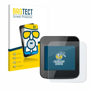 Parte frontale di una confezione del prodotto con il logo del marchio BROTECT. Accanto è raffigurato il dispositivo Cycplus GP