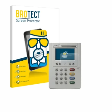 Parte frontale di una confezione del prodotto con il logo del marchio BROTECT. Accanto è raffigurato il dispositivo ingenico e