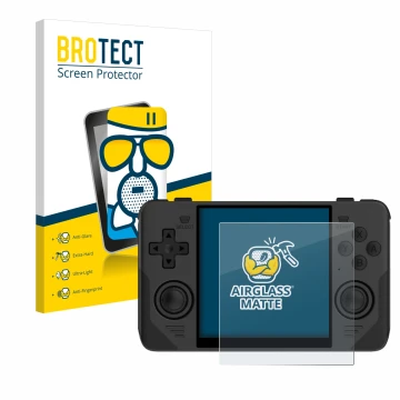 Parte frontale di una confezione del prodotto con il logo del marchio BROTECT. Accanto è raffigurato il dispositivo Powkiddy R