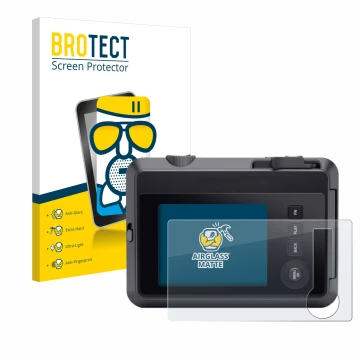 Parte frontale di una confezione del prodotto con il logo del marchio BROTECT. Accanto è raffigurato il dispositivo Leica SOFO