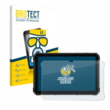 Parte frontale di una confezione del prodotto con il logo del marchio BROTECT. Accanto è raffigurato il dispositivo Ulefone Ar