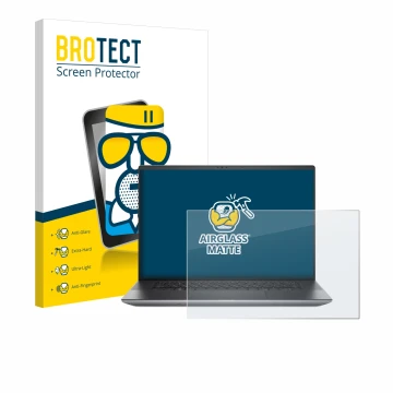 Parte frontale di una confezione del prodotto con il logo del marchio BROTECT. Accanto è raffigurato il dispositivo Dell Preci