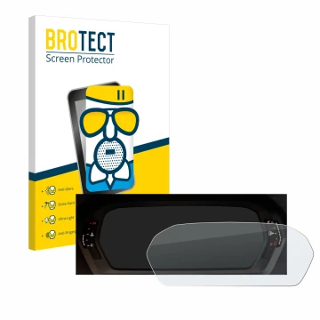 Parte frontale di una confezione del prodotto con il logo del marchio BROTECT. Accanto è raffigurato il dispositivo Audi A3 20