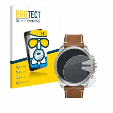 Parte frontale di una confezione del prodotto con il logo del marchio BROTECT. Accanto è raffigurato il dispositivo Diesel Meg