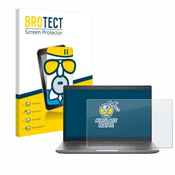Parte frontale di una confezione del prodotto con il logo del marchio BROTECT. Accanto è raffigurato il dispositivo Dell Preci