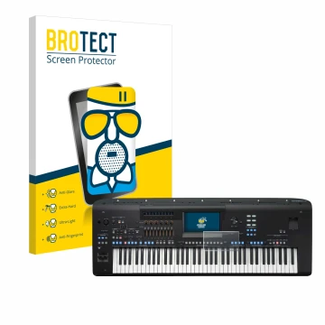 Parte frontale di una confezione del prodotto con il logo del marchio BROTECT. Accanto è raffigurato il dispositivo Yamaha Gen
