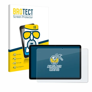 Parte frontale di una confezione del prodotto con il logo del marchio BROTECT. Accanto è raffigurato il dispositivo Teclast P3