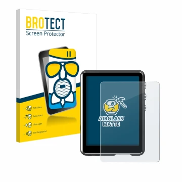 Parte frontale di una confezione del prodotto con il logo del marchio BROTECT. Accanto è raffigurato il dispositivo Mechen M3 