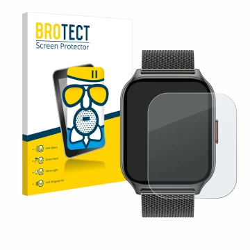 Parte frontale di una confezione del prodotto con il logo del marchio BROTECT. Accanto è raffigurato il dispositivo Popglory P