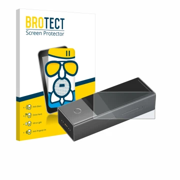 Parte frontale di una confezione del prodotto con il logo del marchio BROTECT. Accanto è raffigurato il dispositivo Timekettle