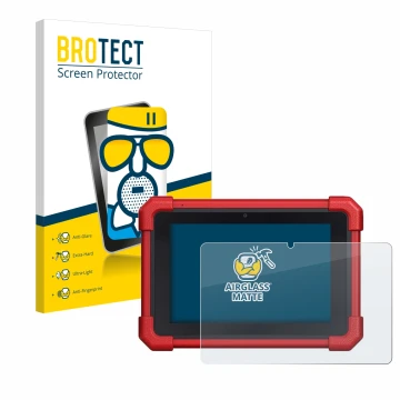 Parte frontale di una confezione del prodotto con il logo del marchio BROTECT. Accanto è raffigurato il dispositivo Launch MOT